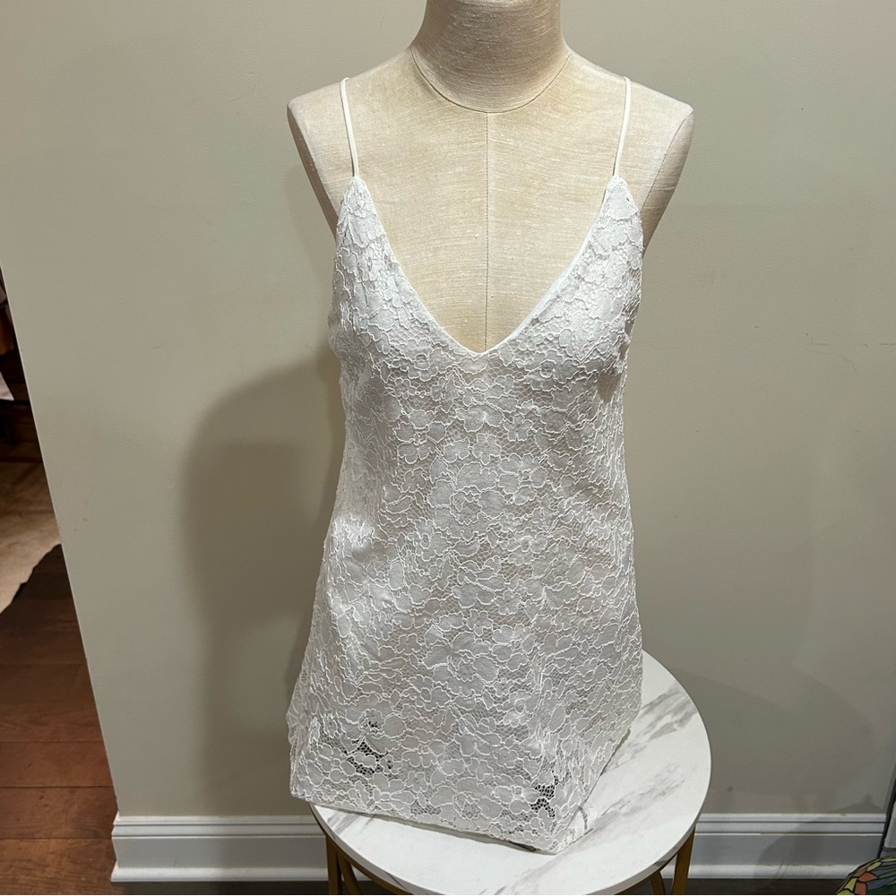 Leith Ivory Satin Dress